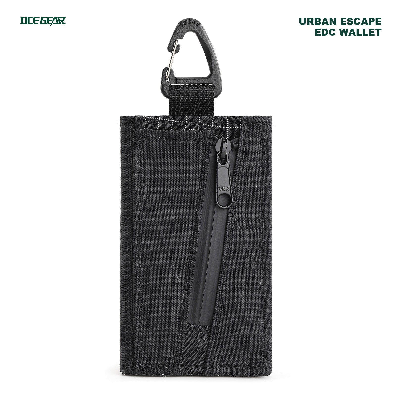 OCE GEAR X-Pac lightweight tri-fold mini wallet in black