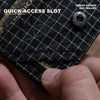 OCE GEAR tri-fold wallet angled quick-access card slot detail