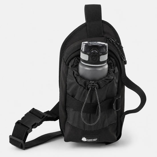 OCE GEAR 750ml water bottle sling bag black front view
