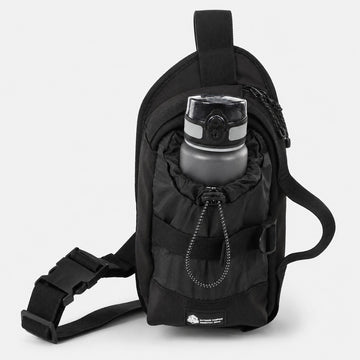 OCE GEAR 750ml water bottle sling bag black front view