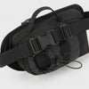 Adjustable strap and quick-release buckle on bottle sling bag