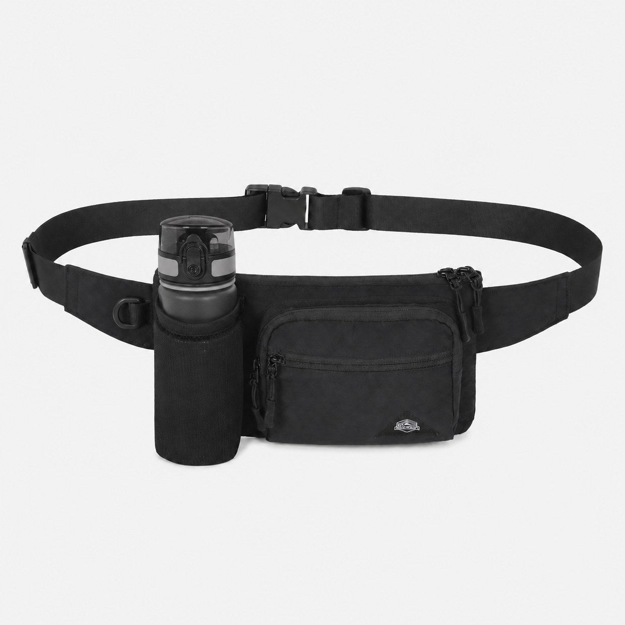 Black OCE GEAR water bottle waist pack SKU front view