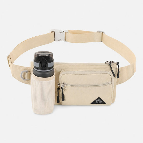 Cream 750ml bottle waist pack with adjustable strap