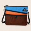 Blue orange lightweight nylon sacoche shoulder bag for cycling and travel