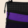 YKK zipper and front mesh pocket detail on OCE GEAR sacoche bag
