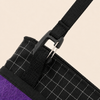 Adjustable detachable strap hardware detail on lightweight sacoche shoulder bag