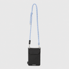 Black OCE GEAR RFID phone sacoche with blue rope strap