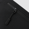 Zipper detail on matte nylon ripstop RFID phone pouch