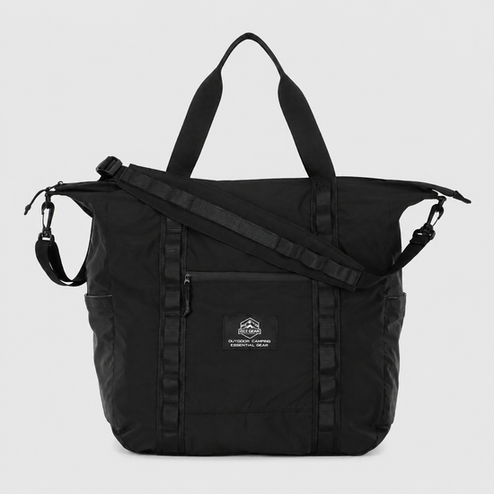 Black OCE GEAR 2-in-1 packable travel duffel tote bag