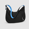 OCE GEAR expandable nylon crescent shoulder bag black blue