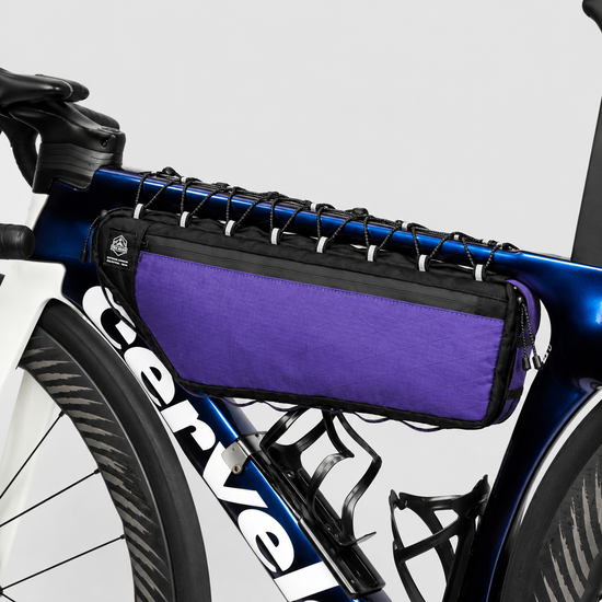 OCE GEAR XPAC bike frame bag mounted on road bike