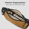 Organized interior storage in OCE GEAR XPAC bike frame bag