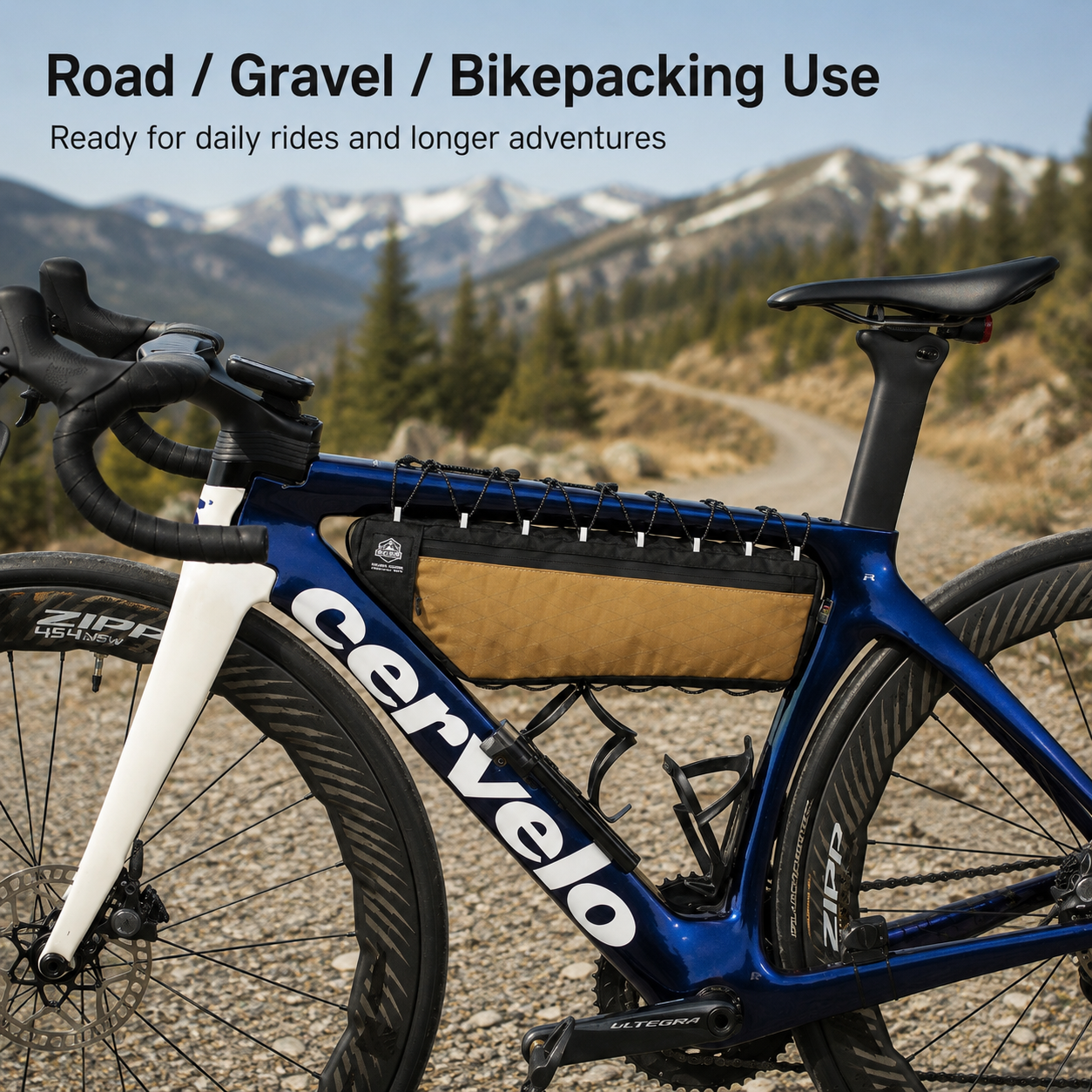 OCE GEAR Freewind XPAC bike frame bag for road gravel and bikepacking use