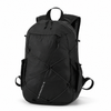 Black 18L FIBERMAX44 lightweight outdoor backpack angled front view