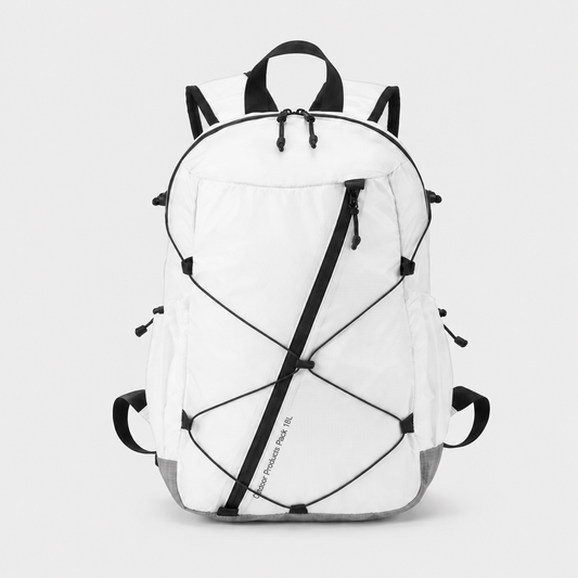OCE GEAR 18L FIBERMAX44 sailcloth daypack white front view